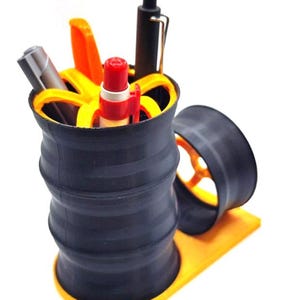 Car Rim Pen Holder – 3D Printed Desk Organizer and Car Lover Gift