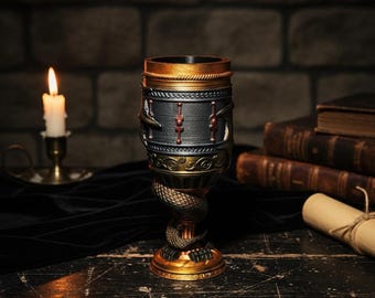3D Printed Goblet Can Holder Set (6 Pieces): Medieval Barware