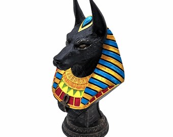 Anubis Bust Statue | 3D Printed Egyptian God Sculpture & Home Decor