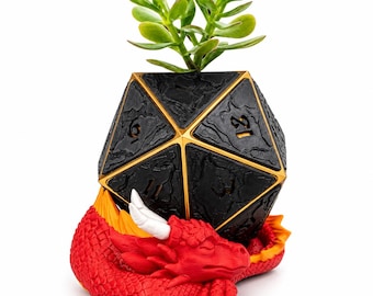 3D Printed Dragon Dice Hoard | DnD Dice Display Stand & Fantasy Decor