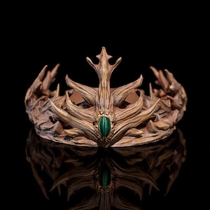 Vine Crown Headpiece Set of 2 – 3D Printed Fantasy Cosplay Crown, Adjustable Sizes