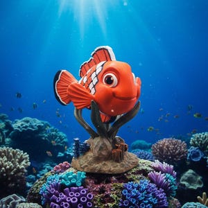 Figurines articulées de poisson Nemo | Jouet mobile imprimé en 3D et décoration océanique