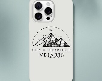 Funda flexible para teléfono inspirada en Velaris ACOTAR: protección transparente, flexible y duradera