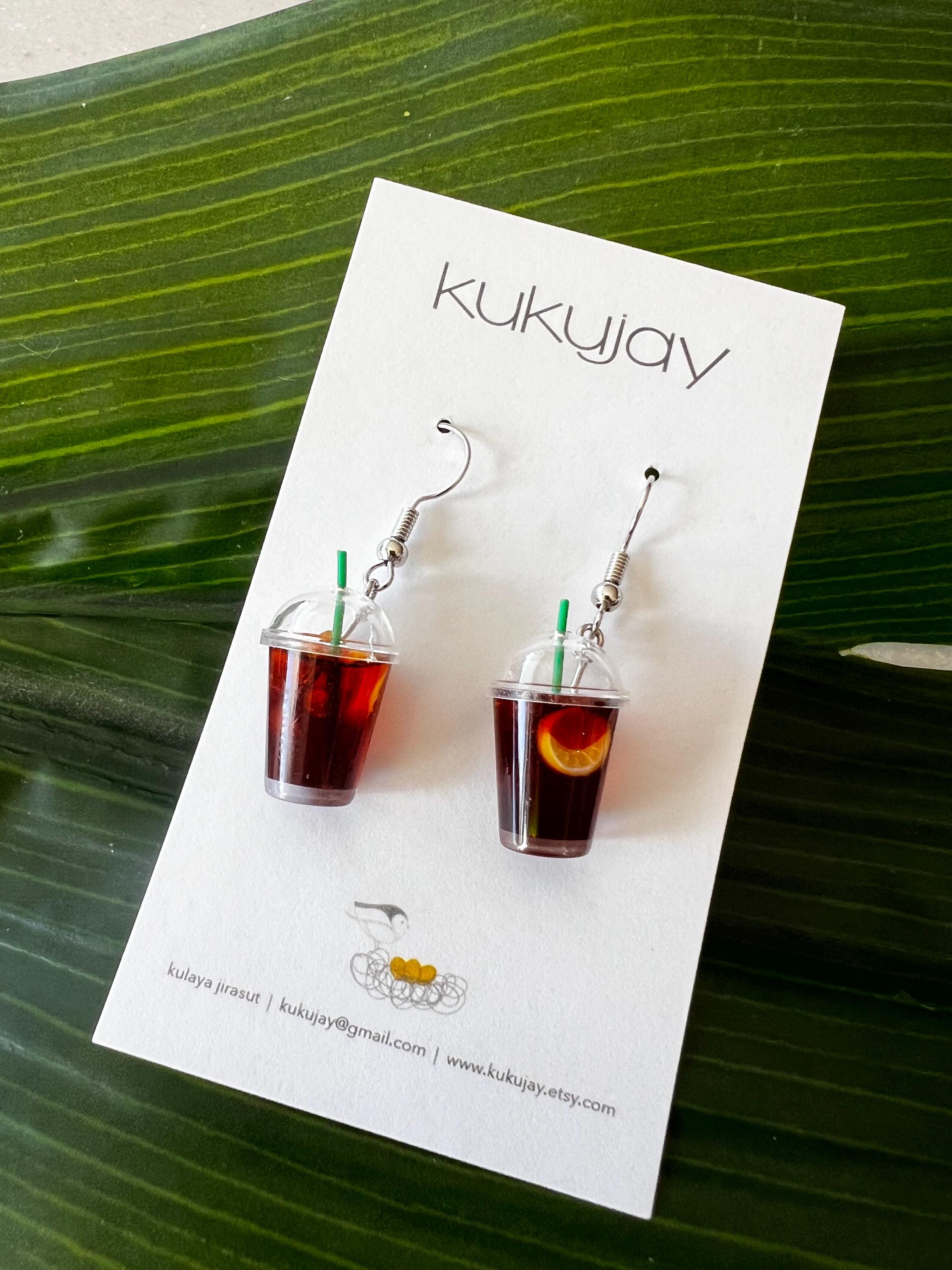 MINIATURE Iced Tea - Sweet Tea drop earrings/Multiple Options!!/CUTE and ADORABLE!!