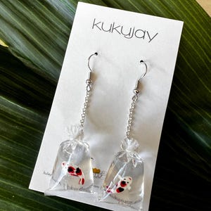 MINIATURE Koi Fish drop earrings/Multiple Options!!/CUTE and ADORABLE!!