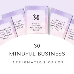 Affirmation Cards for Business Owners | Abundance Cards | Printable & Digital Cards | Business Start Up Affirmation Template | Manifestation