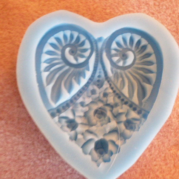 Silicone Heart Mold for Fondant, Polymer Clay, Soap, Wax, Resin, Jewelry Making, Cake Decorating, Sugar Decorations, Soap Making