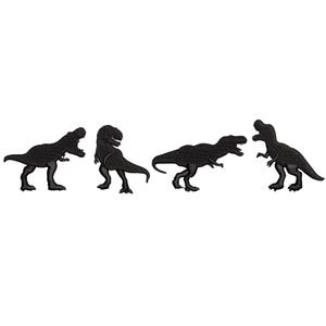 T-Rex Dino Embroidery 4 Sizes, Minimalist Tyrannosaurus Rex Dinosaur Embroidery Instant Download pes dst jef exp vp3 Prehistoric Dino Design