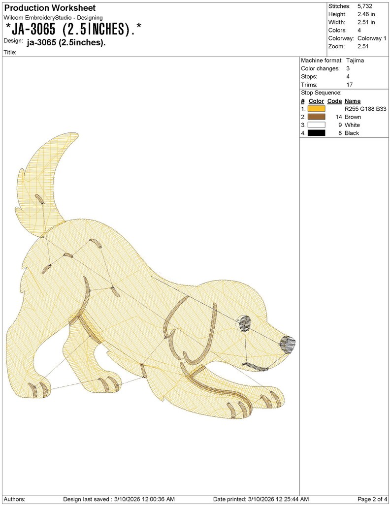 Four Golden Retriever Embroidery pes dst exp jef Dog Machine Embroidery Design, Puppy Poses Lineup Download, Animal Lover Gift Border Runner image 18