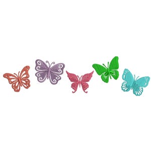 Butterfly Embroidery Design, Summer Embroidery Design File, Butterfly Silhouette Machine Embroidery, Nature Embroidery Designs Butterfly