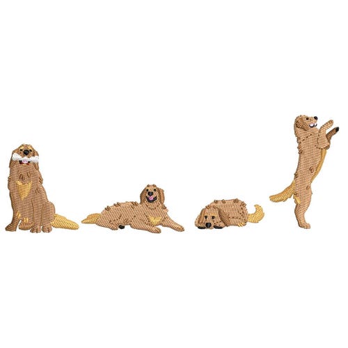 Stickmuster mit Golden Retrievern, digitale Downloads für Haustiere, Maschinenstickerei mit Hunden in verschiedenen Posen, Retriever-Hunde sitzend, schlafend und springend