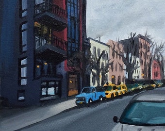 Greenpoint Bk, Original oil on canvas