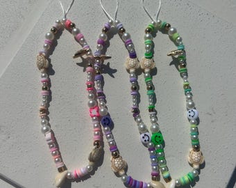 Beachy Phone Charms | Handmade Ocean inspired Phone charm set of 3