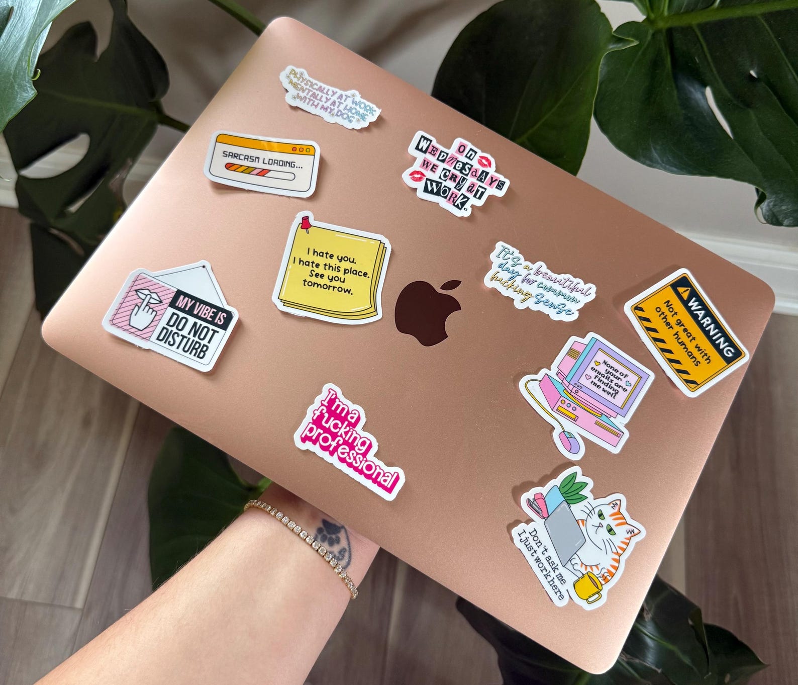 10 Funny Work Sticker Bundle, Sarcastic but Cute Office Humor Stickers ...