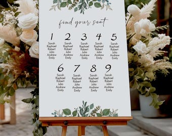 "Hochzeits-Gäste Tisch Sitzmöbel ""Gäste"" Acryl-Schild | Finde deinen Platz Schild | Hochzeitsdekor | Hochzeit Tischschild | Sitzplan-Zeichen | Hochzeitsschilder
