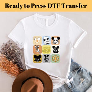 Disney Star Wars  DTF, Ready to Press, Star Wars Family DTF, Disney Star Wars DTF, Disney Crew dtf, Disney Characters Dtf,Heat Transfer