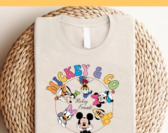 Transferencia DTF de Mickey And Co., lista para imprimir, transferencias DTF personalizadas de Disneyworld, prensa térmica de Disney, transferencia DTF de Disneyland, DTF de Disney