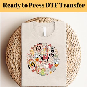 Mickey and Friends Dtf, Disney DTF Transfer, Minnie Mickey Dtf, Disney Image Transfer, Disney Dtf Transfer, Disney DTF, Ready to Press DTF,
