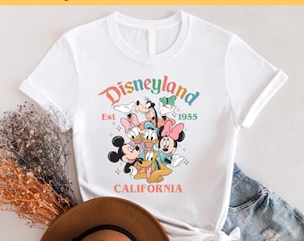 Micky und Freunde DTF, Disneyland Kalifornien DTF, bereit zum Pressen Dtf, Disney Familienreise, Disney Dtf Transfer, Disney Familie Shirt