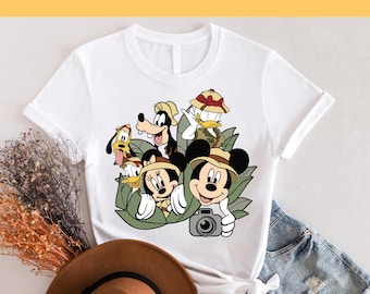 Transferencia DTF retro de Disney Animal Kingdom, Mickey Safari listo para presionar, impresión DTF de Disneyworld, DTF de prensa de calor de Disneyland, Dtf de cáscara fría