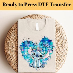 Disney Stitch Ohana DTF Transfer,Disney Shirts, Ready to press DTF Transfer, Stitch Ohana Shirt, Ohana Means Family Ready To Press DTF