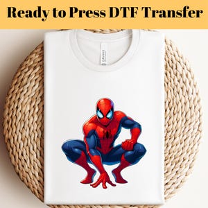Spiderman DTF Transfer, Super Hero Dtf, Spiderman DTF, Hero Transfer, Spiderman Mask Ready To Press, Spring Transfer,Character DTF Transfer