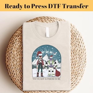 Toy Story Merry Christmas DTF, Disney Characters Transfers, Ready To Press, Custom Heat Transfer, Popular Right Now, Disney Gang Sheet,