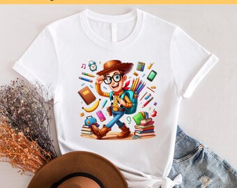 Toy Story Terug naar school dtf, kant-en-klare transfers - rechtstreeks naar film verzonden, terug naar school, schoolkrabbels, dtf leraar, cadeau, houtachtige dtf