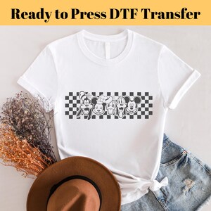 Mickey And Friends, Disney Transfers, Ready to Press, Personalized DTF Transfers, Disney Gifts, High Quality, Heat Press DTF Transfers, Gift