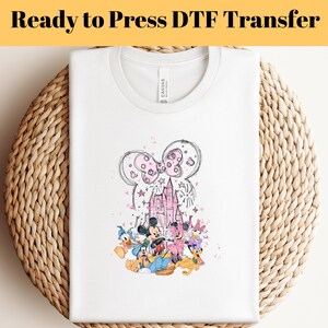 Disney Castle Ready To Press, Mickey And Friends Dtf, Disney Trip Dtf, Disneyland Transfer, Mickey&Minnie Dtf, Disney Family Vacation Dtf