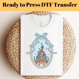 Disney Castle DTF Transfers, Disney Princess DTF, Disney Iron On Transfers, Disney Ready to Press Transfers,Disney DTF, Disney Trip Shirts