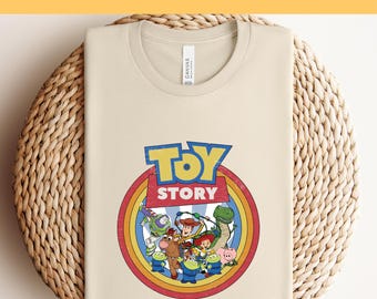 Retro Toy Story DTF Transfer, Ready To Press, Vintage Disney Shirt Tee Hoodie, Pixar Cartoon Character Style, Disney Trip DTF
