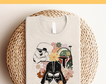 Star Wars Floral DTF, Star Wars DTF, Galaxy's Edge Dtf, bereit zum Pressen, Disney World Shirt, Star Wars Dtf Transfer, Disney Dtf Transfer
