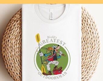 Disney A Goofy Movie Love Fishing World's Greatest Out Doorsman DTF, Ready to Press, Disney Trip DTF, Mickey and Friends DTF, Heat Press