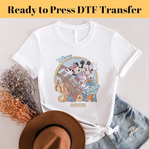 Mickey And Friends, Disney Transfers, Ready to Press, Personalized DTF Transfers, Disney Gifts, High Quality, Heat Press DTF Transfers, Gift