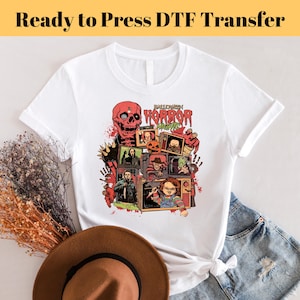 Halloween Horror Nights dtf, Vintage Halloween dtf, Horror dtf, Halloween Horrorfilm dtf, Halloween dtf, Sublimationsdesign, fertig zum Pressen