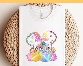Watercolor Disneyworld Princess Castle DTF Transfer, Disneyland Castle Best Friends DTF, Disneyland Princess Girls Trip DTF, Disney Trip dtf