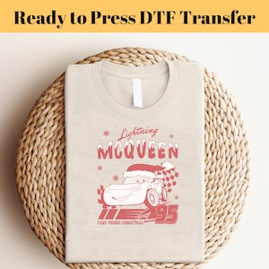 Retro Christmas Cars DTF Transfer, Merry Christmas Disney Cars Ready To Press, Disney Cars DTF Print, Heat Press DTF, Smart Peel Dtf, gift