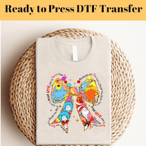 Dr. Seuss Tag DTF Transfer, Dr. Seuss Coquette DTF, Dr. Seuss Hemden, Dr. Seuss Transfer, Lehrerleben Dtf, Lesen in Amerika, Dr