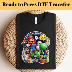 Super Mario DTF, Super Mario Character Ready To Press, Super Mario Birthday Transfers ,Mario & Friends Dtf Transfers, Mintendo gift,school