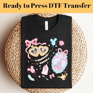 Coquette Bow Disney Locket DTF, Mickey Minnie Disney DTF, Magical World, Disneyworld Shirt, Minnie Bow Coquette, Disney Trip, Disney Dtf