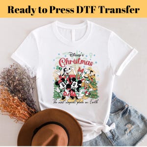 Disney Christmas Character Heads Dtf, Heat Press, Disney Christmas Transfers, New Year Dtf, Happy Christmas Dtf, Disney Dtf Ready to Press