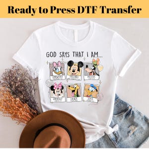 Mickey And Friends, Disney Transfers, Ready to Press, Personalized DTF Transfers, Disney Gifts, High Quality, Heat Press DTF Transfers