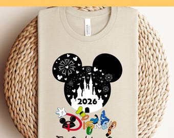 Disney Family Vacation 2026 Ready To Press DTF, Disney Family Trip DTF Transfer, Disney Trip Dtf, Heat Press, Mickey and Friends DTF, Gift