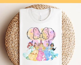 Disney Princesses Castle DTF, Ready to Press, Disney Transfer, Heat Press DTF Transfer, Disney Ready to Press DTF, Disney Princesses Shirts