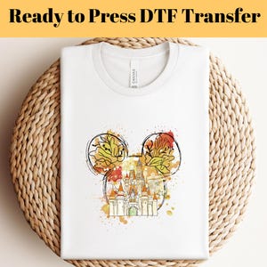 Disney Castle DTF Transfer, Magical Castle DTF , Disney Watercolor Ready To Press, Disney Trip DTF, Minnie Heat Press,Iron On Transfer