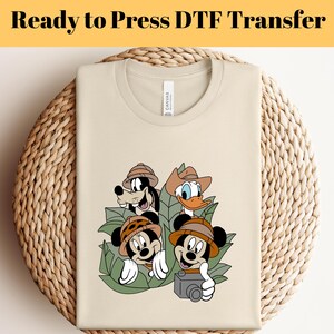 Disney Animal Kingdom DTF Transfer, Mickey Safari Ready To Press, Disneyworld DTF Print, Disneyland Heat Press DTF, Disney Trip Dtf