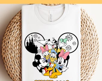 Disney Micky Maus und Freunde DTF, Pressfertiger DTF, Disney Trip DTF, Micky und Co Dtf Drucke, Transferpresse, Mickey Donald Pluto Dtf