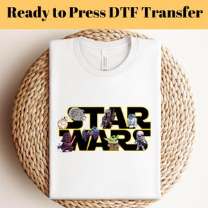 Star Wars DTF, Ready To Press, Disney Star Wars Dtf Transfer, Custom Dtf Transfers, Heat Press DTF Transfers, Disneyland Galaxy&#39;s Edge Dtf