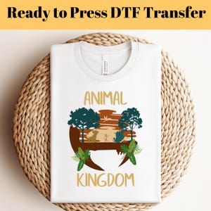 Retro Disney Animal Kingdom DTF Transfer, Mickey Safari Ready To Press, Disneyworld DTF Print, Disneyland Heat Press DTF, Disney Transfer